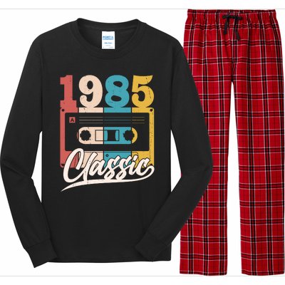 Retro Classic 1985 Birthday Cassette Tape Long Sleeve Pajama Set