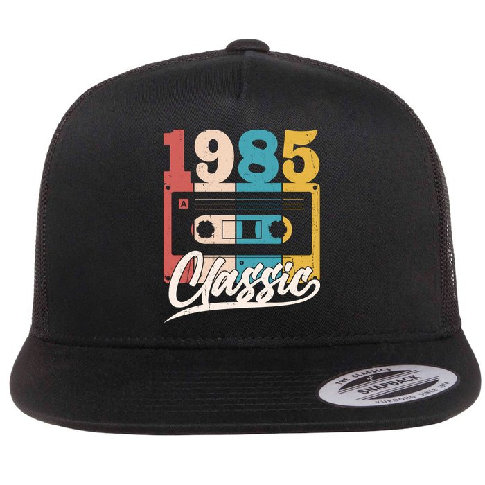 Retro Classic 1985 Birthday Cassette Tape Flatbill Hat