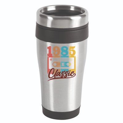 Retro Classic 1985 Birthday Cassette Tape 16oz Travel Tumbler