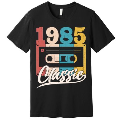 Retro Classic 1985 Birthday Cassette Tape Premium T-Shirt