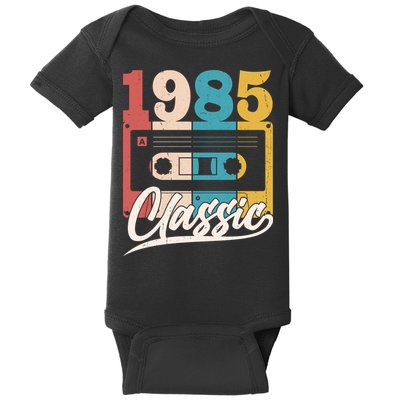Retro Classic 1985 Birthday Cassette Tape Baby Bodysuit