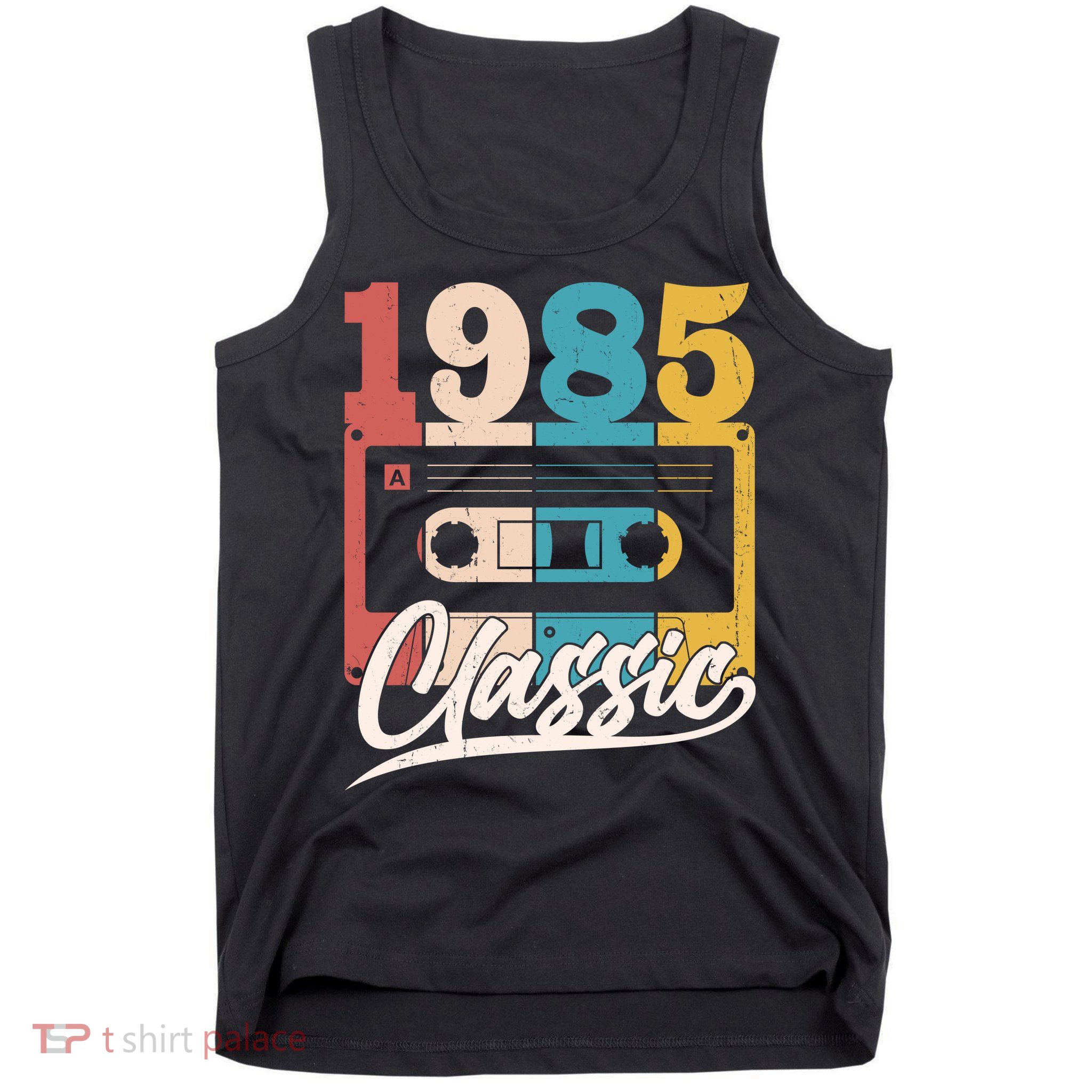 Retro Classic 1985 Birthday Cassette Tape Tank Top