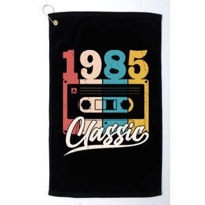 Retro Classic 1985 Birthday Cassette Tape Platinum Collection Golf Towel