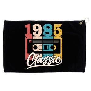 Retro Classic 1985 Birthday Cassette Tape Grommeted Golf Towel