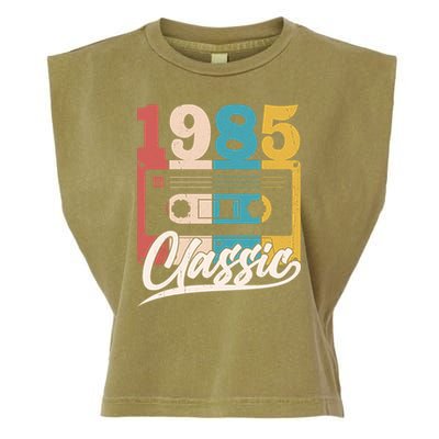 Retro Classic 1985 Birthday Cassette Tape Garment-Dyed Women's Muscle Tee