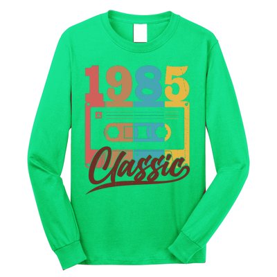 Retro Classic 1985 Birthday Cassette Tape Long Sleeve Shirt