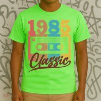 Retro Classic 1985 Birthday Cassette Tape T-Shirt