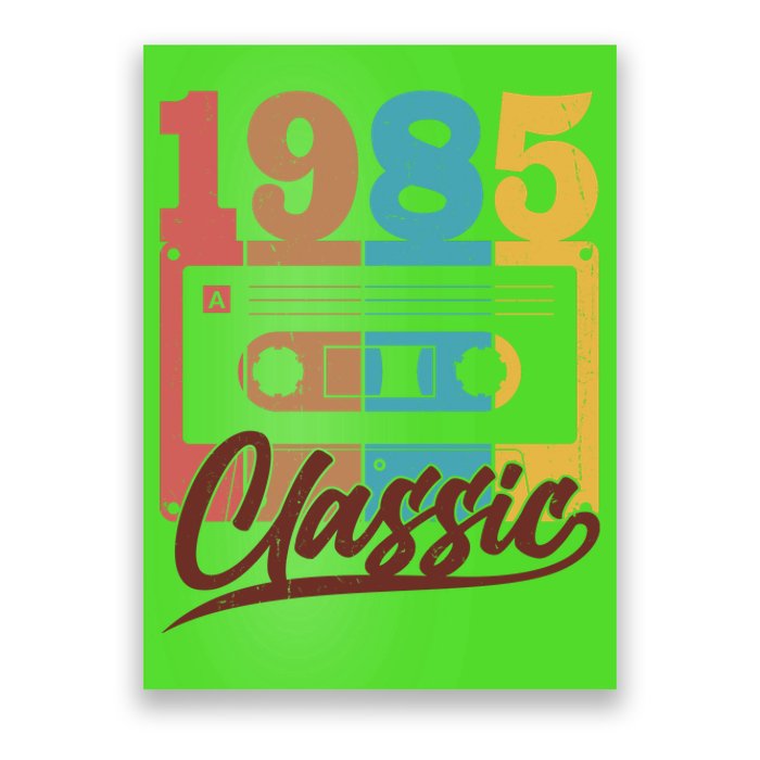 Retro Classic 1985 Birthday Cassette Tape Poster