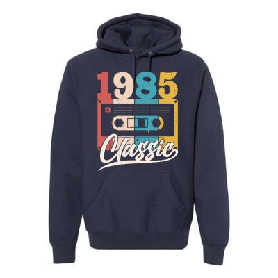 Retro Classic 1985 Birthday Cassette Tape Premium Hoodie