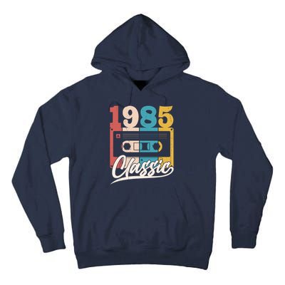 Retro Classic 1985 Birthday Cassette Tape Tall Hoodie