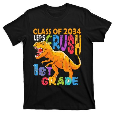 Ready Crush 1st Grade Dinosaur First Back to School T-Shirt