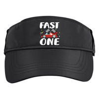 Race Car 1st Birthday Fast One This Little Racer Is One Year Adult Drive Performance Visor