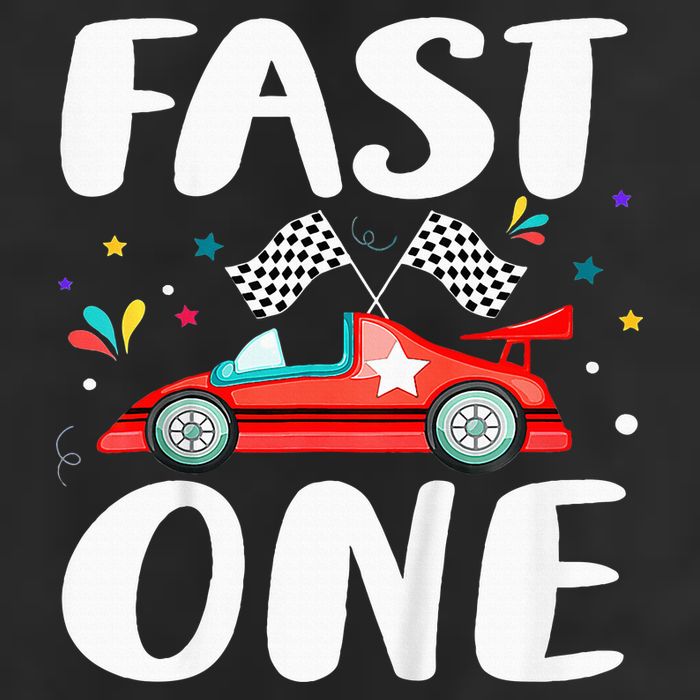 Race Car 1st Birthday Fast One This Little Racer Is One Year 25L Jumbo Tote