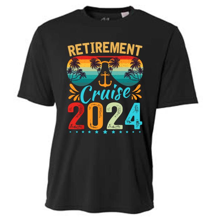 Retirement Cruise 2024 Retired Cruising Trip Vacation Cooling Performance Crew T-Shirt