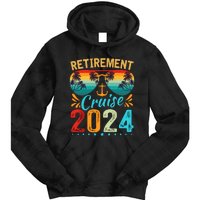 Retirement Cruise 2024 Retired Cruising Trip Vacation Tie Dye Hoodie