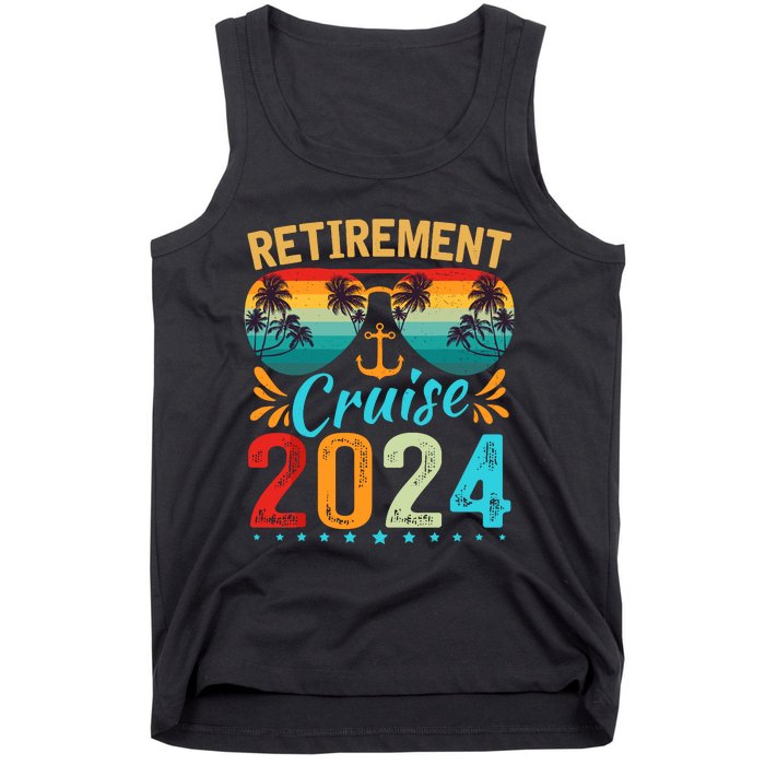 Retirement Cruise 2024 Retired Cruising Trip Vacation Tank Top