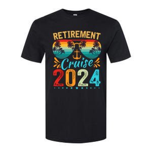 Retirement Cruise 2024 Retired Cruising Trip Vacation Softstyle CVC T-Shirt