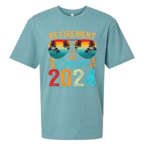 Retirement Cruise 2024 Retired Cruising Trip Vacation Sueded Cloud Jersey T-Shirt