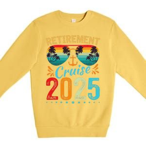 Retirement Cruise 2025 Retired Cruising Trip Vacation Premium Crewneck Sweatshirt