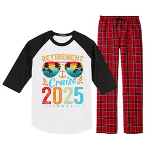 Retirement Cruise 2025 Retired Cruising Trip Vacation Raglan Sleeve Pajama Set