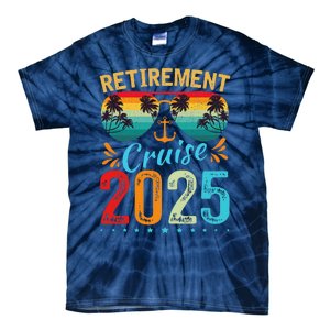 Retirement Cruise 2025 Retired Cruising Trip Vacation Tie-Dye T-Shirt