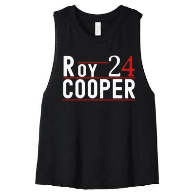 Roy Cooper 2024 President Kamala Harris Kamala Women's Racerback Cropped Tank