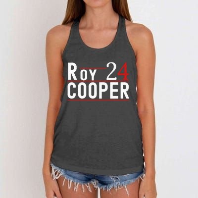 Roy Cooper 2024 President Kamala Harris Kamala Women's Knotted Racerback Tank