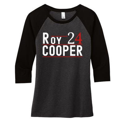 Roy Cooper 2024 President Kamala Harris Kamala Women's Tri-Blend 3/4-Sleeve Raglan Shirt