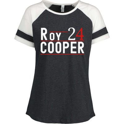 Roy Cooper 2024 President Kamala Harris Kamala Enza Ladies Jersey Colorblock Tee