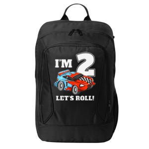 Race Car 2nd Birthday Boy 2 Two Racing Car Driver City Backpack