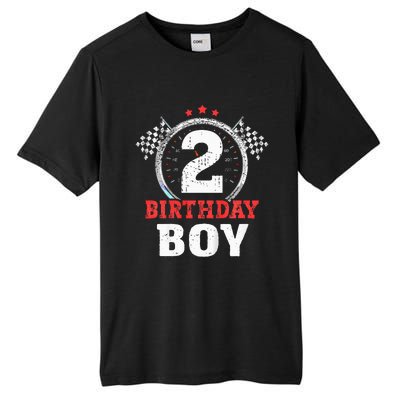 Race Car 2nd Birthday Party Supplies Tall Fusion ChromaSoft Performance T-Shirt