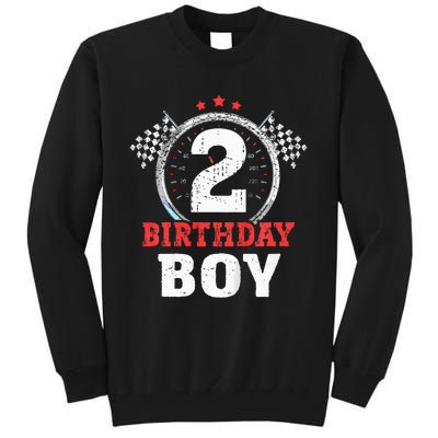 Race Car 2nd Birthday Party Supplies Tall Sweatshirt