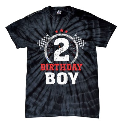 Race Car 2nd Birthday Party Supplies Tie-Dye T-Shirt