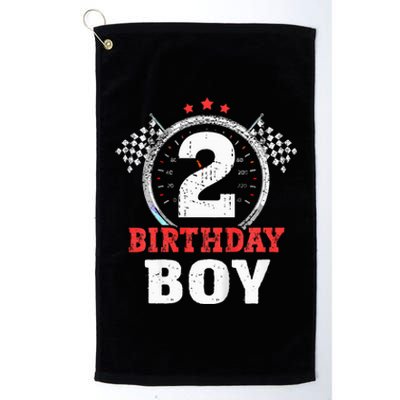 Race Car 2nd Birthday Party Supplies Platinum Collection Golf Towel