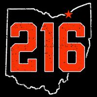 Retro Cleveland 216 Area Code Ohio Outline Cooling Performance Crew T-Shirt