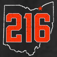 Retro Cleveland 216 Area Code Ohio Outline Adult Drive Performance Visor