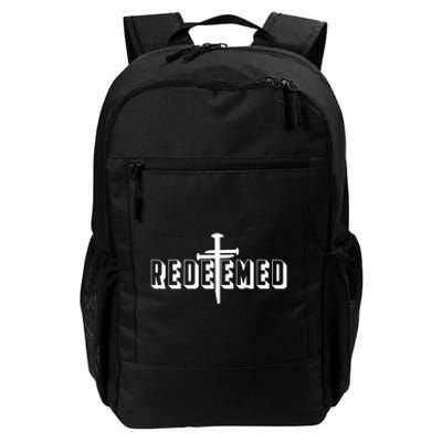 Redeemed Collection 3 Nails Cross Jesus Christ Christian Catholic Daily Commute Backpack