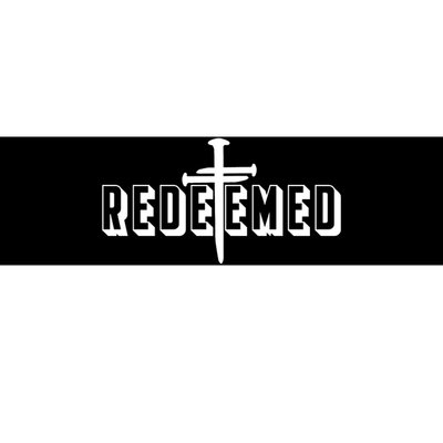 Redeemed Collection 3 Nails Cross Jesus Christ Christian Catholic Bumper Sticker