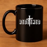 Redeemed Collection 3 Nails Cross Jesus Christ Christian Catholic 11oz C Handle Ceramic Mug