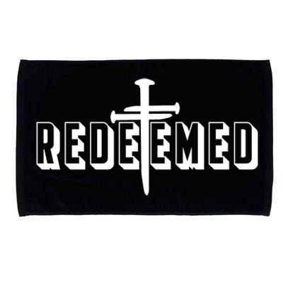 Redeemed Collection 3 Nails Cross Jesus Christ Christian Catholic Microfiber Hand Towel