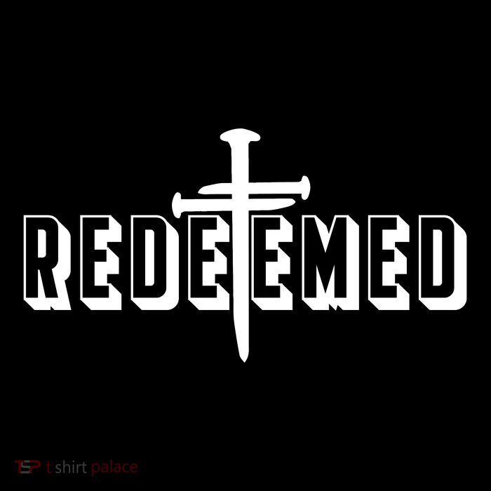 Redeemed Collection 3 Nails Cross Jesus Christ Christian Catholic Women's V-Neck T-Shirt