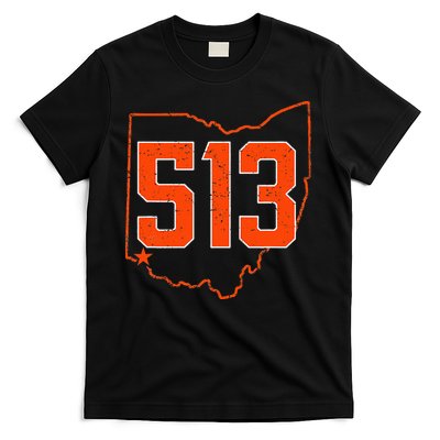 Retro Cincinnati 513 Area Code Ohio T-Shirt