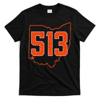 Retro Cincinnati 513 Area Code Ohio T-Shirt