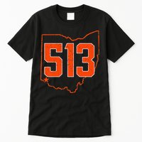 Retro Cincinnati 513 Area Code Ohio Tall T-Shirt