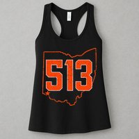 Retro Cincinnati 513 Area Code Ohio Womens Tank Top