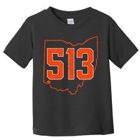 Retro Cincinnati 513 Area Code Ohio Toddler T-Shirt