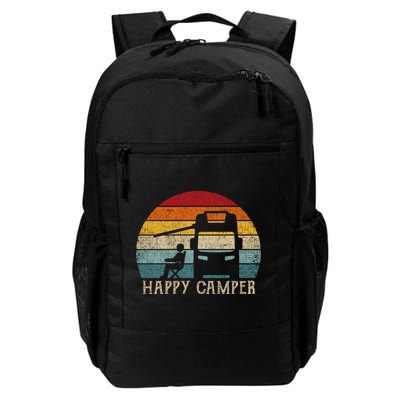 Rv Camping 70s 80s Retro Happy Camper Cool Gift Backpack