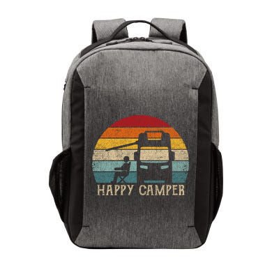 Rv Camping 70s 80s Retro Happy Camper Cool Gift Vector Backpack