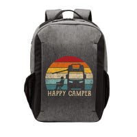Rv Camping 70s 80s Retro Happy Camper Cool Gift Vector Backpack