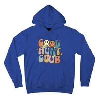 Retro Cool Aunt Club Groovy Colorful Aunties Funny Cute Gift Hoodie